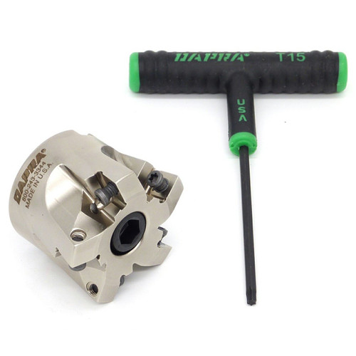 Dapra 60710 | HFSM200-075-R4-5C 2.000" Diameter x RF12 Size x 52.000" OAL 5 Edge Heavy-Feed End Mill