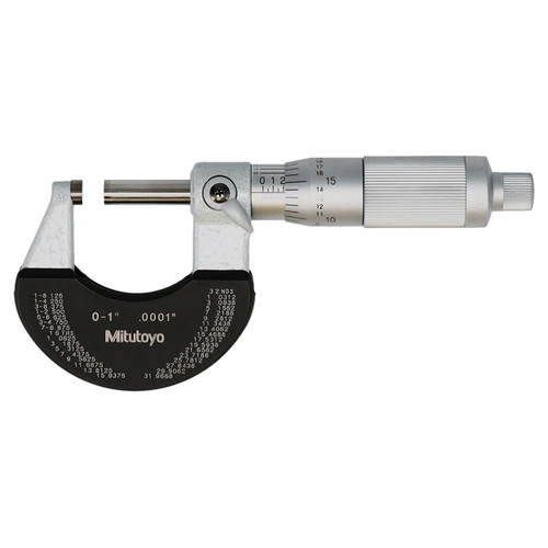 Mitutoyo 102-329-10 | 1" Range x 0.0001" Graduation Mechanical Outside Micrometer