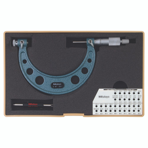 Mitutoyo 126-140 | 3 - 4" Range x 0.001" Graduation Mechanical Screw Thread Micrometer