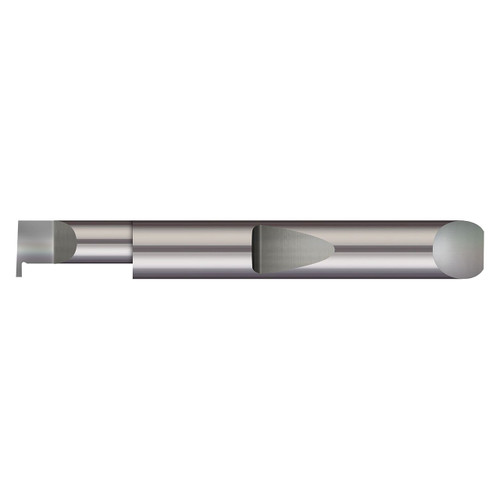 Micro 100 QRR-3030 | 0.500" Maximum Bore Depth x 0.2500" Shank x 2.000" OAL x 0.0400" Width Right hand Uncoated Grooving Tool