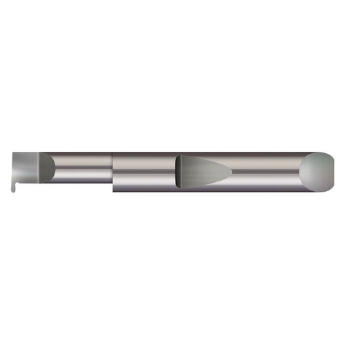 Micro 100 QFR-7847 | 0.500" Maximum Bore Depth x 0.3750" Shank x 2.000" OAL x 0.0870" Width Right hand Uncoated Grooving Tool