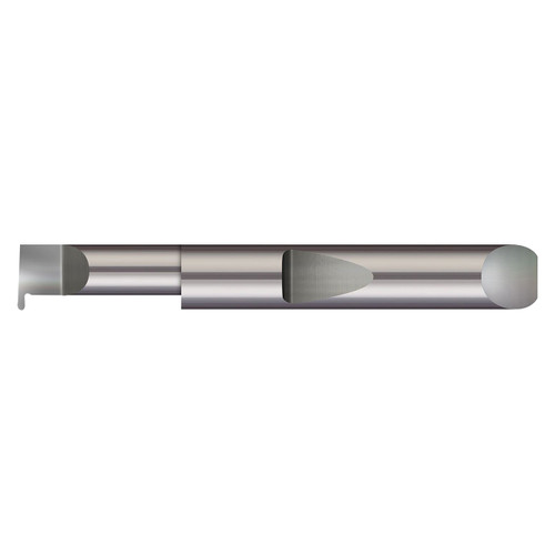 Micro 100 QFR-0271 | 1.250" Maximum Bore Depth x 0.5000" Shank x 3.000" OAL x 0.1250" Width Right hand Uncoated Grooving Tool