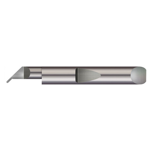 Micro 100 QUP-25039-8 | 0.500" Maximum Bore Depth x 0.2500" Shank x 2.000" OAL x 0.0390" Width Right hand Uncoated Grooving Tool
