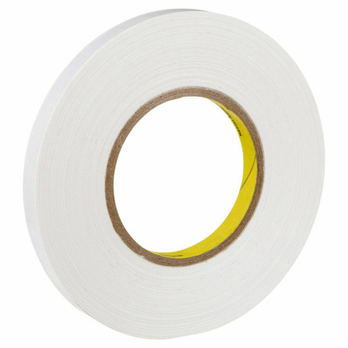 3M 7000123423 | 72.000yd Overall Length x 0.500" Width x 1.000mil Baking Thickness Tissue 9416 Double Sided Tape - White