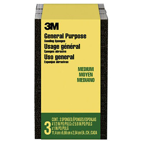 3M 7100173301 | 2-5/8" x 4-1/2" x 1" Size Sanding Sponge