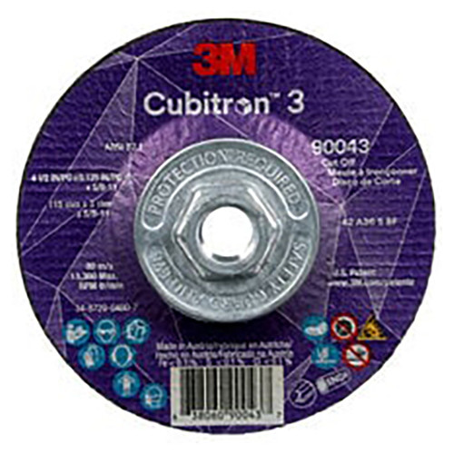 3M 7100313187 |  4-1/2" x 0.125" x Size  36+ Grit Cut-Off Wheel