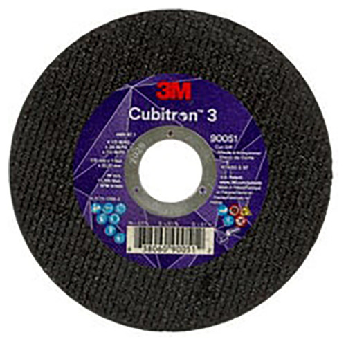 3M 7100304307 | 4.500" Overall Diameter x 0.040" Thickness x 13300.0 RPM 60+ Grit Precision Shaped Ceramic Cut-Off Wheel