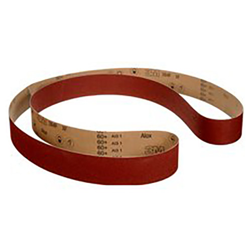 3M 7100302644 | 75.000" Overall Length x 43.000" Overall Width 120+ Grit Closed Coat Aluminum Oxide Cloth Belt
