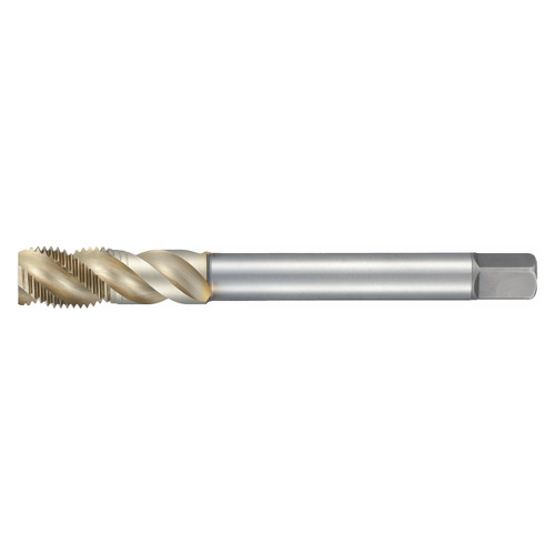 Nachi 1540516 | 0.4800" Thread x 5/16-24 Pitch x 0.3180" Shank x 3.5430" OAL 3 Flute SG Coated Powdered Metal Spiral Flute Tap