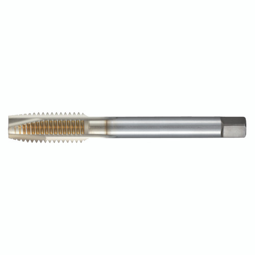 Nachi 1542554 | 0.7090" Thread x 10-24" Pitch x 0.1940" Shank x 2.7560" OAL 3 Flute SG Coated Powdered Metal Spiral Point Tap