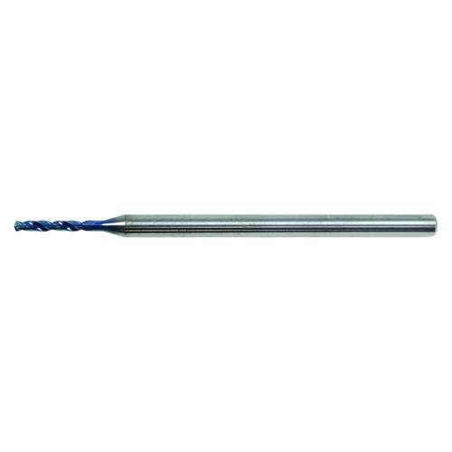 Nachi 754652 | 1.90mm Diameter x 3.00mm Shank x 58.00mm OAL 135 Degree Point Angle Aqua EX Coated Solid Carbide Oil Hole Drill