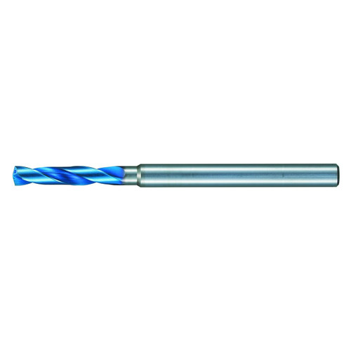 Nachi 1545130 | 29/64" Diameter x 12" Shank x 122" OAL Aqua EX Coated Solid Carbide Pilot Drill