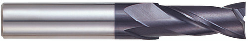 YG1 93077 | 1/4" Diameter x 1/4" Shank x 2-1/2" OAL x 3/4" LOC 2 Flute ALTiN Coated Carbide Square End Mill YG1 93077 | 1/4" Diameter x 1/4" Shank x 2-1/2" OAL x 3/4" LOC 2 Flute ALTiN Coated Carbide Square End Mill