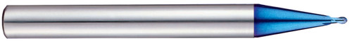 YG1 G8A53004 | 1/63" Diameter x 13/55" Shank x 1 31/32" OAL x 1/63" LOC 2 Flute Blue Coated Carbide Ball Nose End Mill