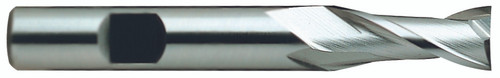 YG1 E9983012 | 3/16" Diameter x 3/8" Shank x 2-5/16" OAL x 7/16" LOC 2 Flute Bright Coated Premium HSS-PM Square Length End Mill