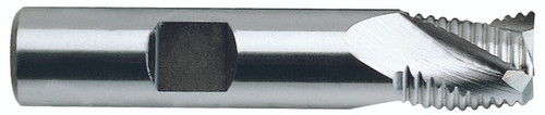 YG1 E9991028 | 7/16" Diameter x 3/8" Shank x 2-11/16" OAL x 1" LOC 4 Flute Bright Coated Premium HSS-PM Roughing End Mill