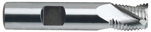 YG1 E9991028TF | 7/16" Diameter x 3/8" Shank x 2-11/16" OAL x 1" LOC 4 Flute TiAlN Coated Premium HSS-PM Roughing End Mill