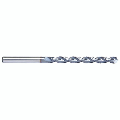 YG1 DX517030 | 15/32" Diameter x 15/32" Shank x 4-3/4" Flute Length x 7-1/2" OAL TiCN Coated HSS-E Taper Length Drill Bit
