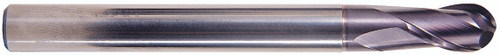 YG1 GM103024 | 3/8" Diameter x 5/16" Shank x 5/8" LOC x 5" OAL x 1/50" Radius 4 Flute Carbide Corner Radius End Mill YG1 GM103024 | 3/8" Diameter x 5/16" Shank x 5/8" LOC x 5" OAL x 1/50" Radius 4 Flute Carbide Corner Radius End Mill