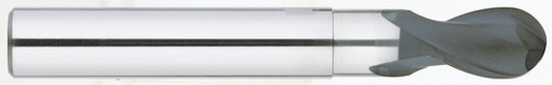 YG1 EI880020 | 3/38" Diameter x 13/55" Shank x 2/17" LOC x 2-25/69" OAL x 3/76" Radius 2 Flute Diamond Coated Carbide Ball Nose End Mill