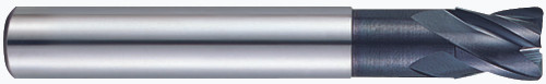 YG1 EIB05024 | 3/8" Diameter x 3/8" Shank x 7/8" LOC x 2-1/2" OAL x 1/50" Radius 4 Flute Diamond Coated Carbide Corner Radius End Mill
