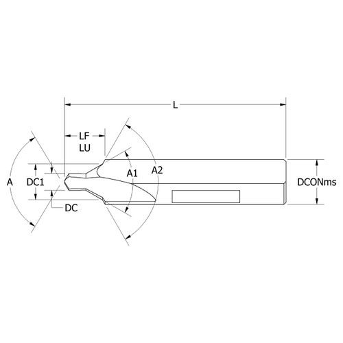 Keo 906-000-270 | 0.2500" Diameter x 3.5000" OAL x 118 Degree Angle 2 Cutting Edge HSS Combination Drill & Countersink