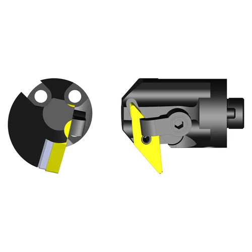 Ultra-Dex 912-000-011 | MH16 MVXNR3-CFT x 1.000" Diameter x 0.940" Functional Length x 0.875" Functional Width Modular Profiling Head