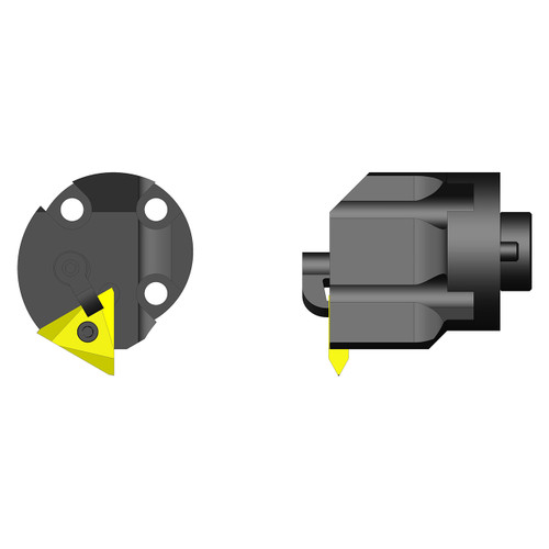 Ultra-Dex 912-000-064 | MH24 MTHOR4-CFT x 1-1/2" Diameter x 1.173" Functional Width Modular Grooving Head