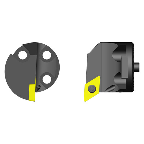 Ultra-Dex 912-000-237 | SH20 SDUCL3 1.260" Diameter x 1.260" Functional Length 93 Degree Entering Angle Serrated Modular Profiling Head