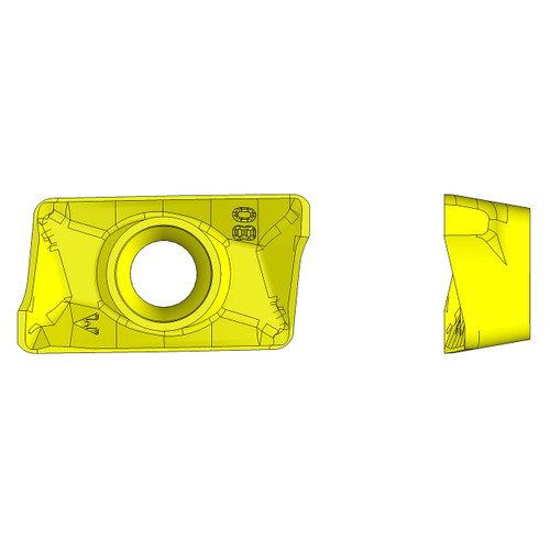 Ultra-Dex 913-000-053 | APKT 160408-PM UD204 x 0.031" Corner Radius x 0.367" Width x 0.227" Thickness Milling Insert