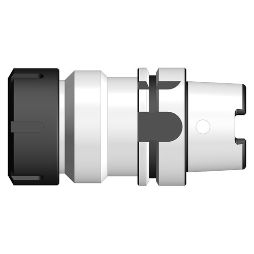 Ultra-Dex 966-000-346 | HSK100A-ER40-600-G6 2.250" Body Diameter x 4.858" Body Length HSK100A ER40 Collet Chuck Holder