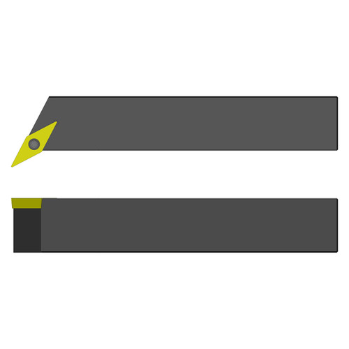 Ultra-Dex 974-000-314 | SVTBL 12-2B 3/4" Shank Height x 0.935" Functional Width 117.5 Degree Entering Angle Square Shank Tool Holder