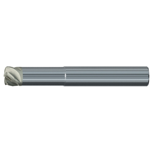 Emuge 3915.0375 | 3/8" Diameter x 3/8" Shank x 2-3/4" OAL 5 Flute Bright Coated Corner Radius End Mill
