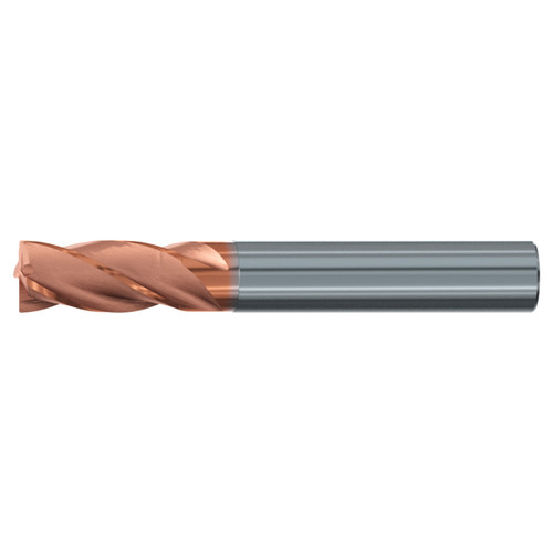 Emuge 1998A.018005 | 18.00mm Diameter x 18.00mm Shank x 100.00mm OAL 5 Flute TIALN Coated Corner Radius End Mill