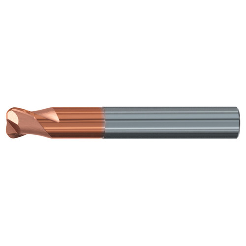 Emuge 2552A.205 | 5.00mm Diameter x 57.00mm OAL 2 Flute TIALN Coated Torus End Mill