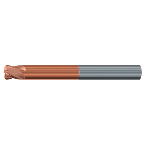 Emuge 3836A.005010 | 5.00mm Diameter x 66.00mm OAL 4 Flute TIALN Coated Torus End Mill