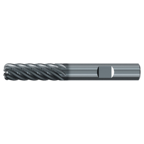 Emuge 3940L.075250 | 3/4" Diameter x 3-4" Shank x 5" OAL 7 Flute ALCR Coated Corner Radius End Mill
