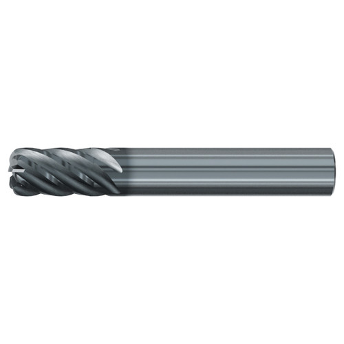 Emuge 3941L.100120 | 1" Diameter x 0.120" Corner Radius 4" OAL 6 Flute ALCR Coated Corner Radius End Mill