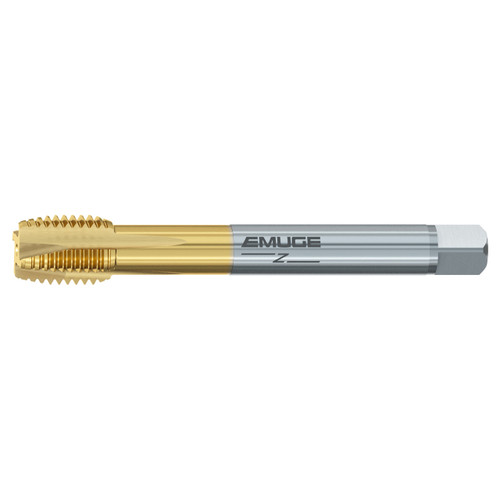 Emuge C0208F01.0277 | 1.25mm Thread Pitch x M 10x1.25 Thread Size x 100.00mm OAL TiN-70 Coated Spiral Point Tap