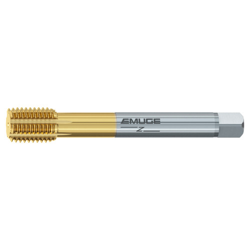 Emuge C521Z700.5016 | 3/4"-10" Thread Size x 14.00mm Shank x 125.00mm OAL TiN-80 Coated Thread Forming Tap