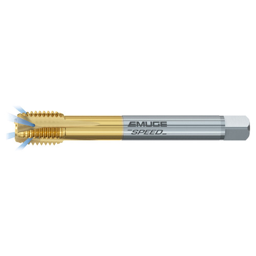 Emuge CW208F01.5016 | 3/4"-10"Thread Size TIN-70 Coated Spiral Point Tap