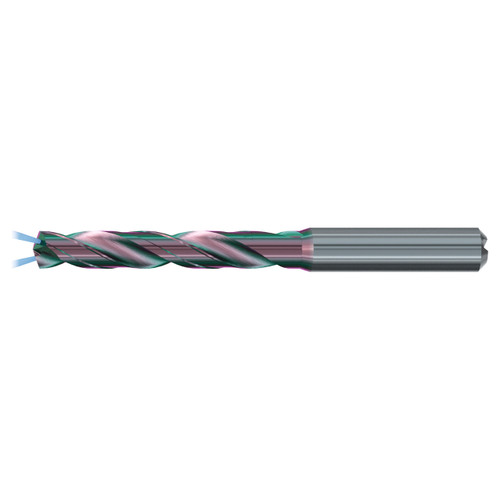 Emuge TA211544.1400 | 0.551" Diameter x 124.00mm OAL 140 Degree Point Angle 2 Flute ALTIN-112 Coated Screw Machine Length Drill Bit