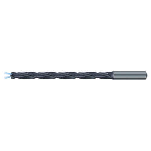 Emuge TA233344.0404 | 0.159" Diameter x 102.00mm OAL 140 Degree Point Angle 2 Flute TiAlN Coated Extra Long Drill Bit