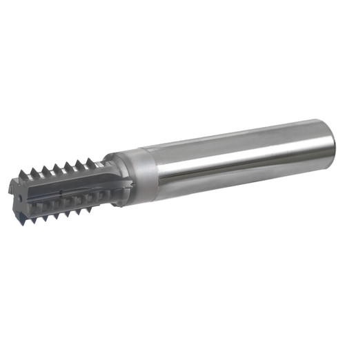 Scientific Cutting Tools TMC750-14 | 1-14" Thread Pitch 0.750" Cutting Diameter x 0.750" Shank x 1.152" LOC x 6.000" OAL 4 Flute Uncoated Carbide Tipped Straight Flute Thread Mill
