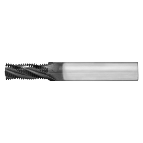 Scientific Cutting Tools TM6-.5MM-C | 0.250" Shank x 0.250" LOC x 2.500" OAL 3 Flute TiN Coated Solid Carbide Straight Flute Thread Mill