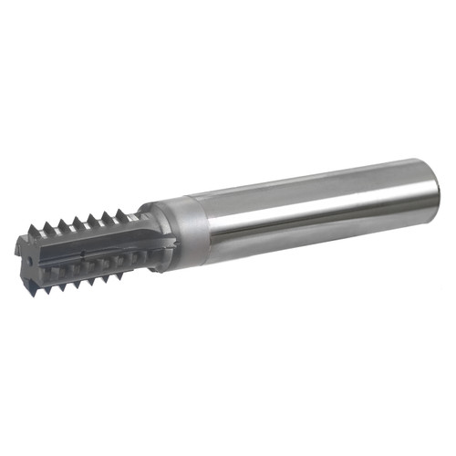 Scientific Cutting Tools TMC24-2.5MM-A | 0.740" Cutting Diameter x 0.750" Shank x 1.076" LOC x 6.000" OAL 4 Flute AlTiN Coated Carbide Tipped Straight Flute Thread Mill