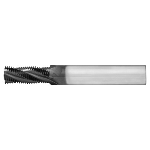Scientific Cutting Tools TM140-24SHC | 0.250" Shank x 1/4" LOC x 2.500" OAL 3 Flute TiN Coated Solid Carbide Helical Flute Thread Mill