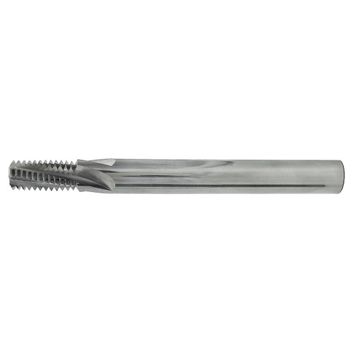 Scientific Cutting Tools TM740-8NPS-H | 2-1/2" up - 8" Thread Pitch x 0.740" Diameter x 0.750" Shank x 4.000" OAL 4 Flute Uncoated Solid Carbide Helical Flute Thread Mill