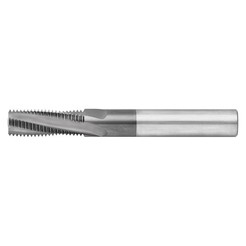 Scientific Cutting Tools TMI495-14HA | 3/4-14" Thread x 0.495" Diameter x 0.500" Shank x 4.000" OAL 4 Flute AlTiN Coated Solid Carbide Helical Flute Thread Mill