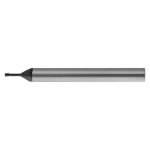 Scientific Cutting Tools TMLR4-.7MMA | M4-.7 Thread x 0.079" Neck Diameter x 0.120" Diameter x 0.250" Shank x 2.500" OAL 3 Flute AlTiN Solid Carbide Helical Flute Thread Mill